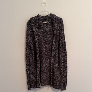 Ardene Black and Gray Knit Cardigan